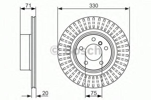 BOSCH 0986479727 Тормозной диск