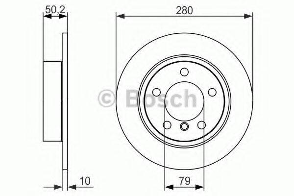 BOSCH 0986479728 Тормозной диск