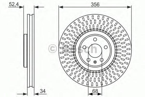 BOSCH 0986479748 Тормозной диск