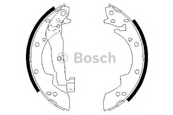 BOSCH 0986487076 Комплект тормозных колодок