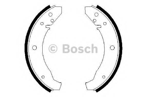 BOSCH 0986487099 Комплект тормозных колодок