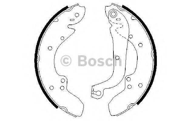 BOSCH 0986487128 Комплект тормозных колодок