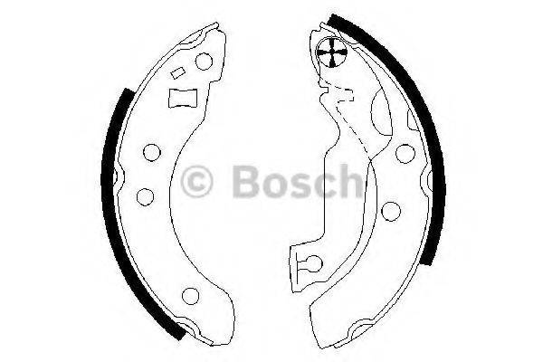 BOSCH 0986487133 Комплект тормозных колодок