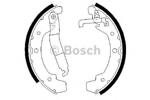 BOSCH 0986487193 Комплект тормозных колодок