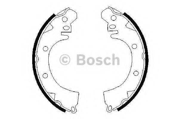 BOSCH 0986487208 Комплект тормозных колодок