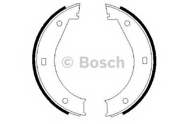 BOSCH 0986487211 Комплект тормозных колодок, стояночная тормозная система