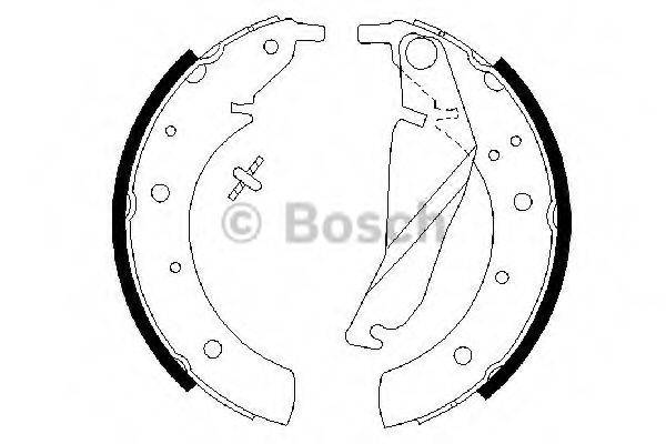 BOSCH 0986487212 Комплект тормозных колодок