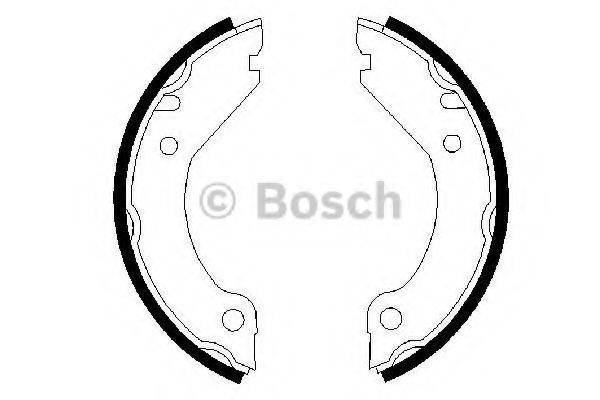 BOSCH 0986487215 Комплект тормозных колодок, стояночная тормозная система