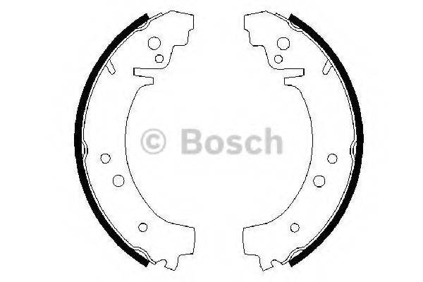 BOSCH 0986487217 Комплект тормозных колодок