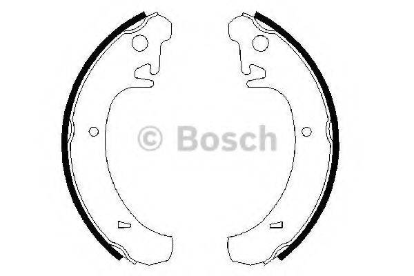 BOSCH 0986487219 Комплект тормозных колодок