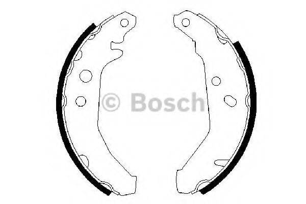 BOSCH 0986487228 Комплект тормозных колодок