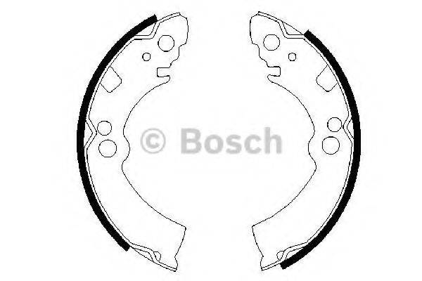 BOSCH 0986487235 Комплект тормозных колодок