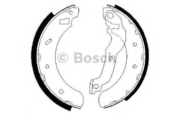 BOSCH 0986487241 Комплект тормозных колодок