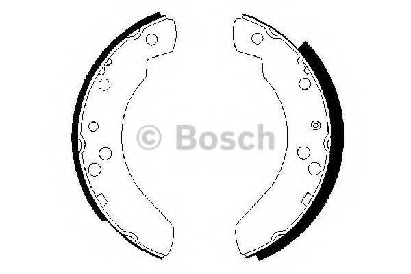 BOSCH 0986487242 Комплект тормозных колодок