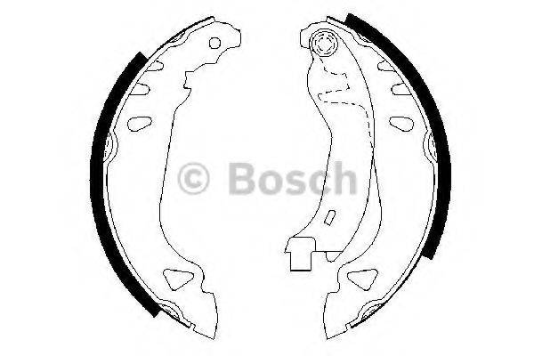 BOSCH 0986487250 Комплект тормозных колодок