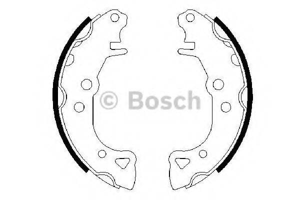 BOSCH 0986487252 Комплект тормозных колодок