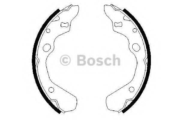 BOSCH 0986487257 Комплект тормозных колодок