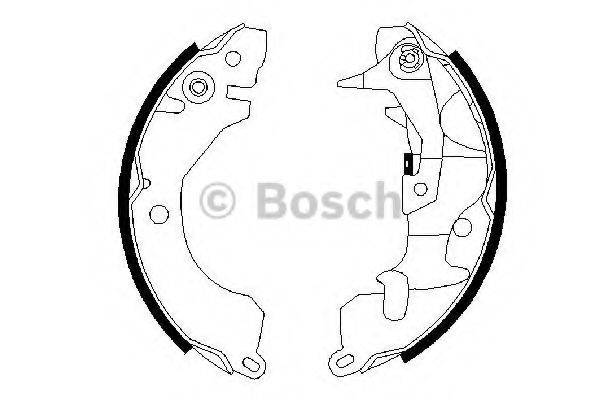 BOSCH 0986487260 Комплект тормозных колодок