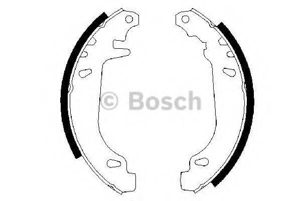 BOSCH 0986487272 Комплект тормозных колодок