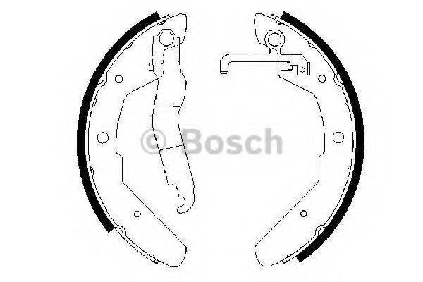 BOSCH 0986487279 Комплект тормозных колодок