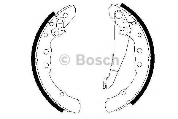 BOSCH 0986487281 Комплект тормозных колодок