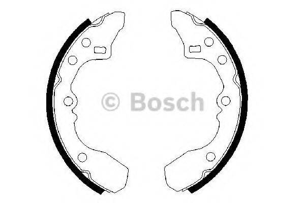 BOSCH 0986487282 Комплект тормозных колодок