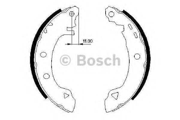 BOSCH 0986487295 Комплект тормозных колодок