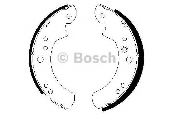 BOSCH 0986487309 Комплект тормозных колодок