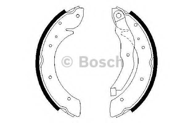 BOSCH 0986487327 Комплект тормозных колодок