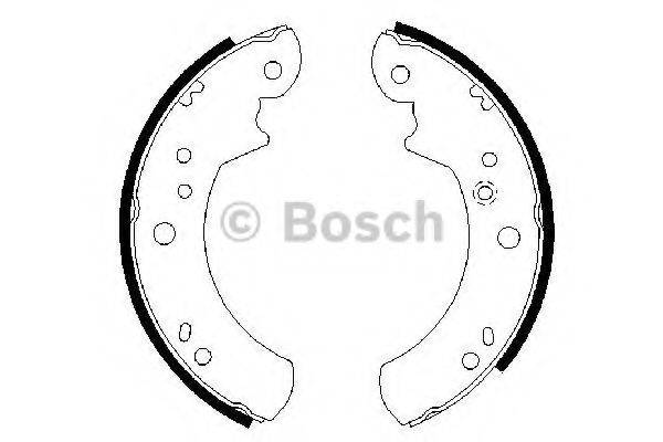 BOSCH 0986487328 Комплект тормозных колодок