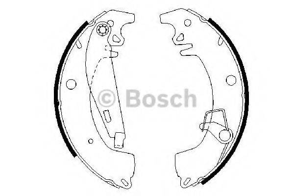 BOSCH 0986487332 Комплект тормозных колодок