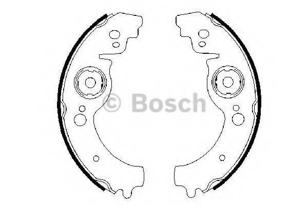 BOSCH 0986487334 Комплект тормозных колодок