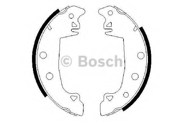 BOSCH 0986487336 Комплект тормозных колодок