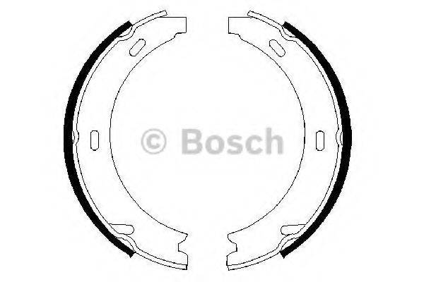 BOSCH 0986487344 Комплект тормозных колодок, стояночная тормозная система