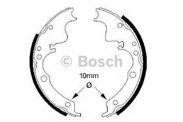 BOSCH 0986487347 Комплект тормозных колодок