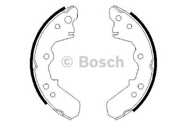 BOSCH 0986487376 Комплект тормозных колодок