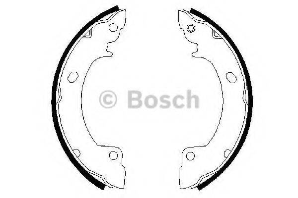 BOSCH 0986487399 Комплект тормозных колодок