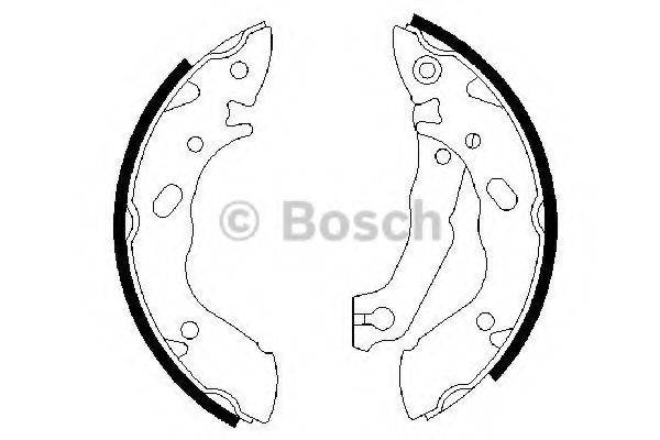 BOSCH 0986487400 Комплект тормозных колодок