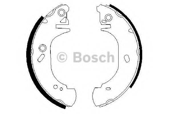 BOSCH 0986487401 Комплект тормозных колодок