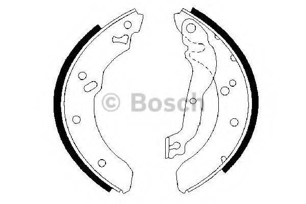 BOSCH 0986487409 Комплект тормозных колодок