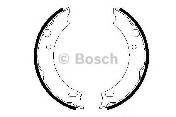 BOSCH 0986487412 Комплект тормозных колодок, стояночная тормозная система