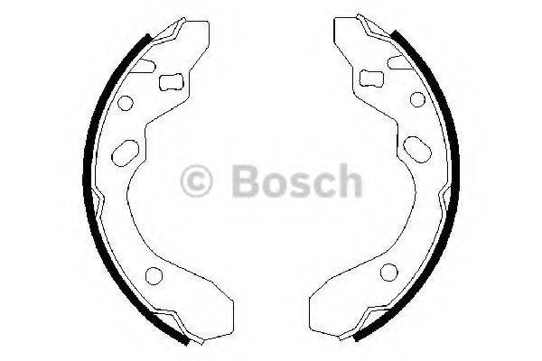 BOSCH 0986487417 Комплект тормозных колодок