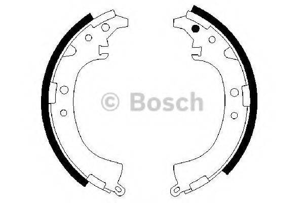 BOSCH 0986487424 Комплект тормозных колодок