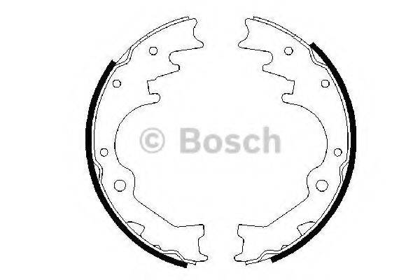 BOSCH 0986487435 Комплект тормозных колодок