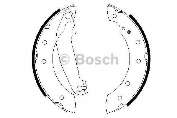 BOSCH 0986487485 Комплект тормозных колодок