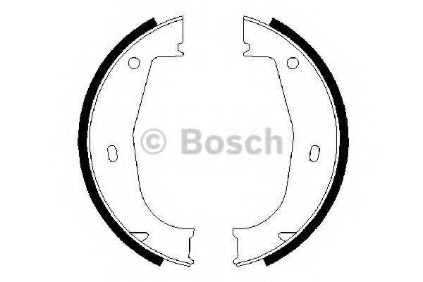 BOSCH 0986487520 Комплект тормозных колодок, стояночная тормозная система