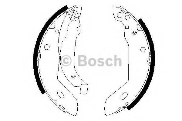 BOSCH 0986487533 Комплект тормозных колодок