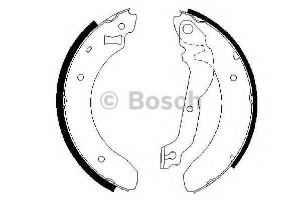 BOSCH 0986487534 Комплект тормозных колодок