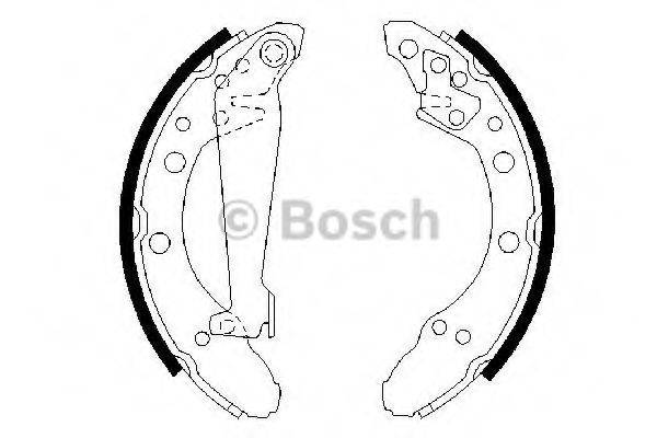 BOSCH 0986487536 Комплект тормозных колодок