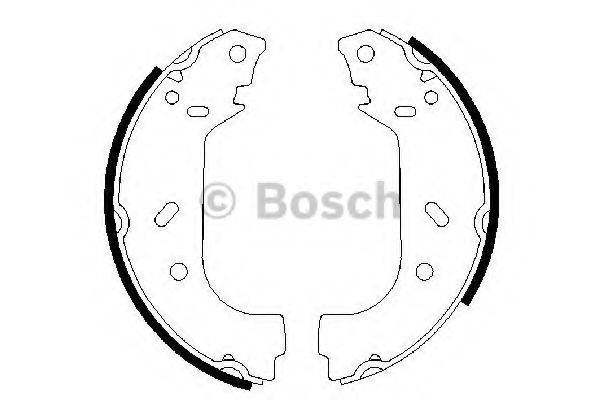 BOSCH 0986487545 Комплект тормозных колодок